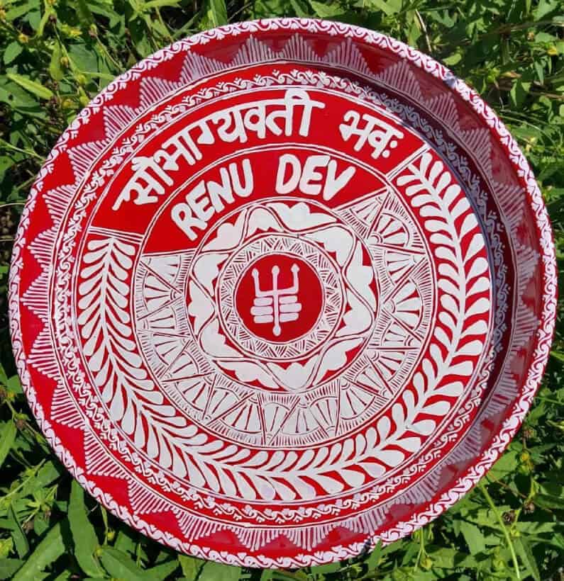 Aipan Pooja Thali Aipan Pooja Thali